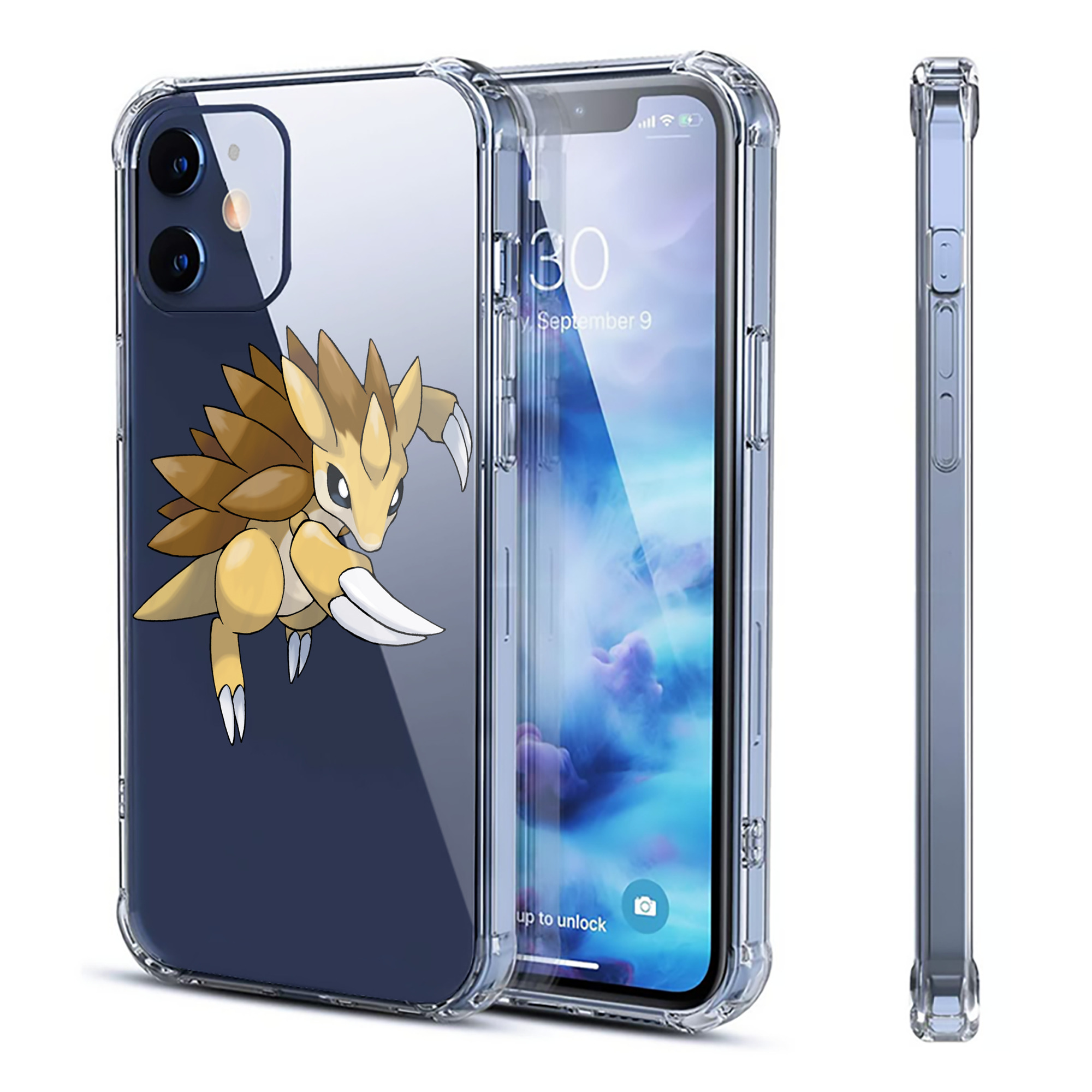 （画像用） ポケットモンスター Pokémon 【iPhone 12シリーズ対応】透明スマホケース（クリアソフトケース）